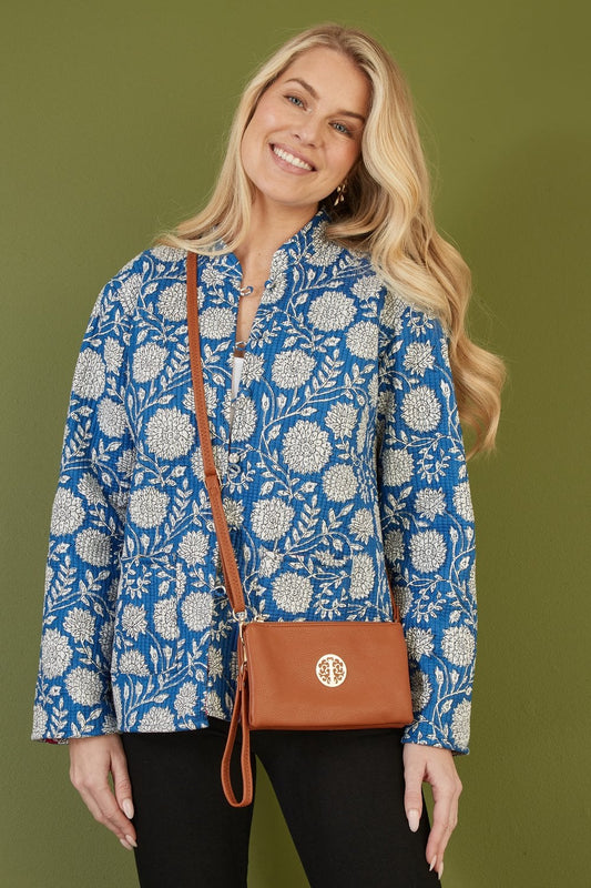 Brown Tree Of Life Cross Body Bag